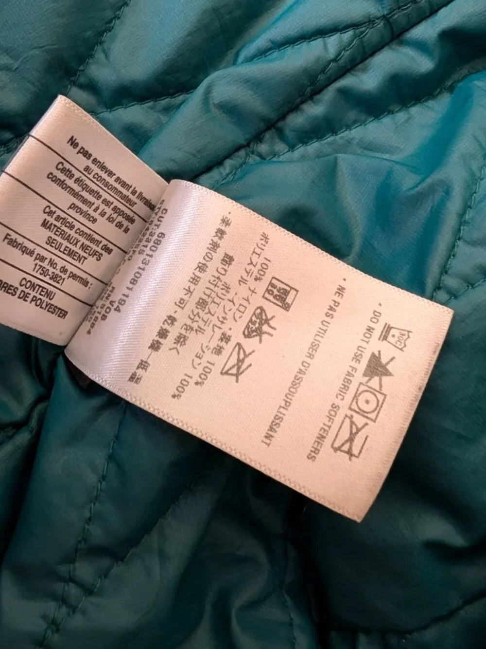 Patagonia Nano Storm H2No PrimaLoft Jacket Teal Women’s Small
